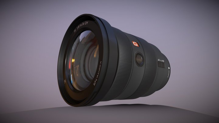 Sony Camera Lense Sketchfab 3D Model