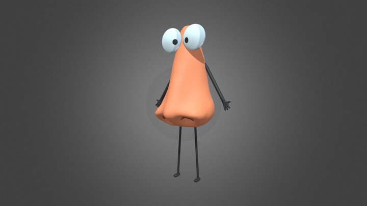Nose Man Character 3D Model