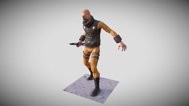 B2C3_Rivera_David_CharaAdvArt_StyledPose 3D Model