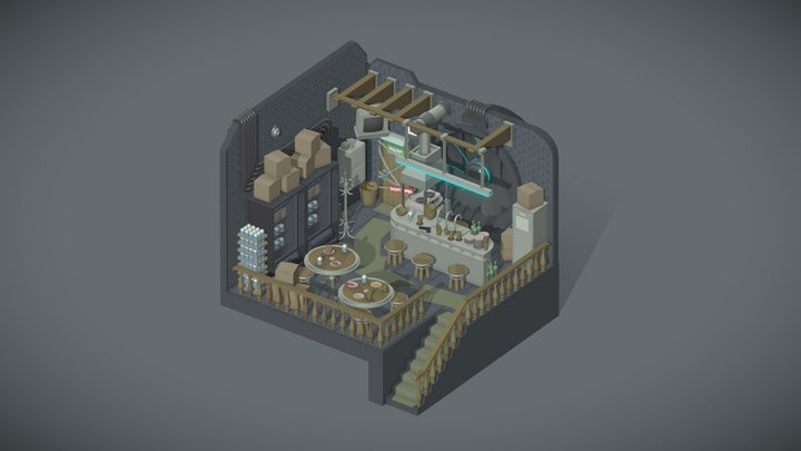 Draft Safe Bar 3D Model