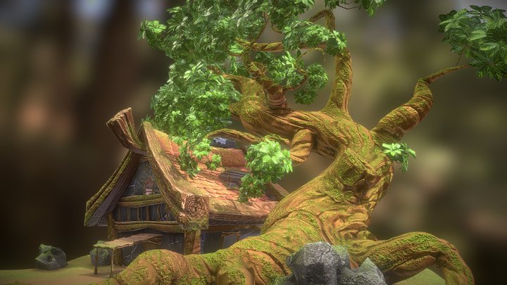 Hut into the woods 3D Model