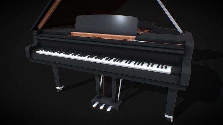 Grand Piano 3D Model