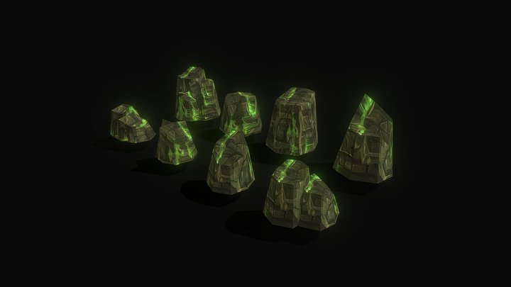 Free game Assets: Quality Stone/Rocks Pack 3D Model