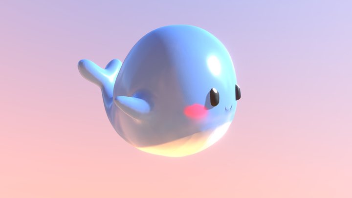 Baby Whale 3D Model