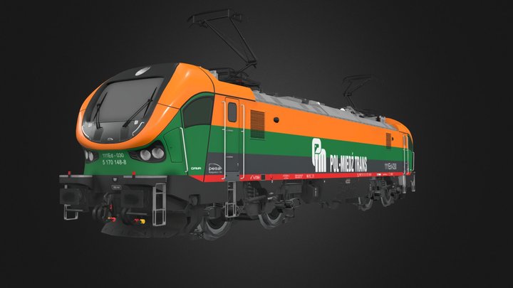 Pesa Gama 111Ed-030 Pol-Miedź Trans 3D Model