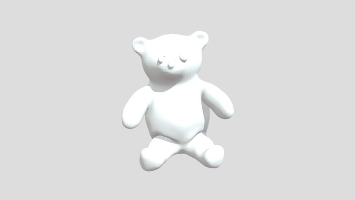 teddy_bear_white 3D Model