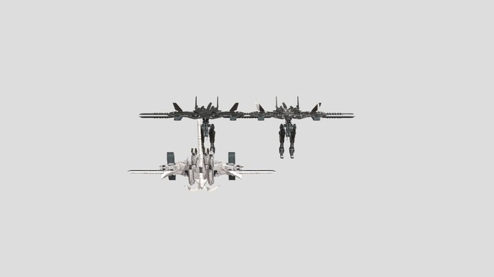NieR Automata Ho229 flight unit 3D Model