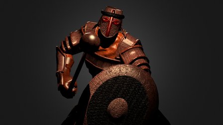Shamo Warrior 3D Model