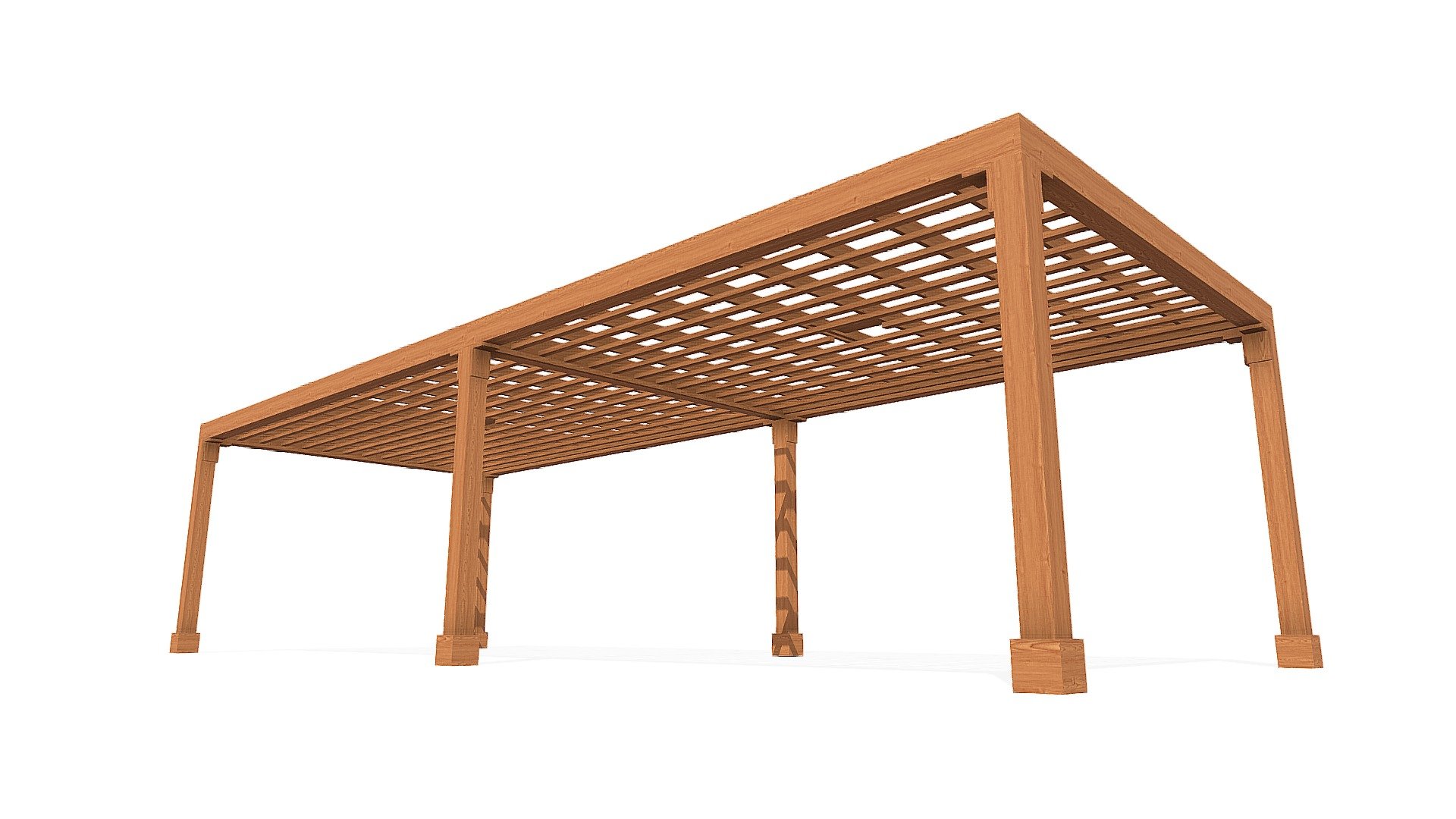 Custom Pergola Silverado 40 L ft X 15 W ft 3D model by Conceptual
