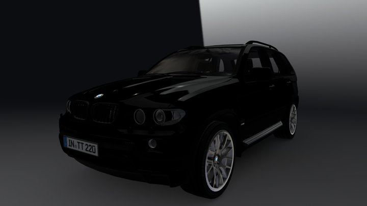 BMW X5 E53 RESTYLING | High Quality 3D Model