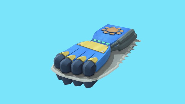 Bladed Gnome Fist 3D Model