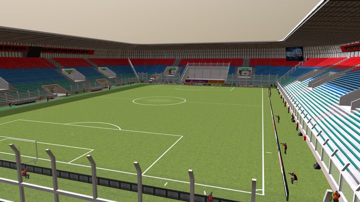 Estadio Unico de Villa Mercedes 3D Model