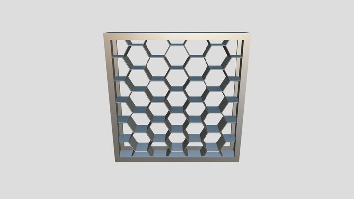 Honeycomb-grid 3D Model