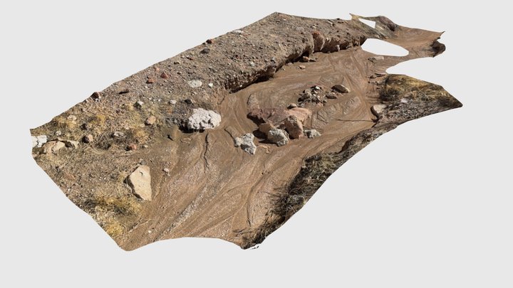 Ephemeral Desert Stream Channel – Modèle 3D gratuit STL