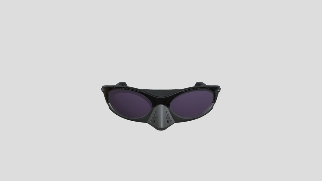 Ventilated Black Wraparound Sport Sunglasses