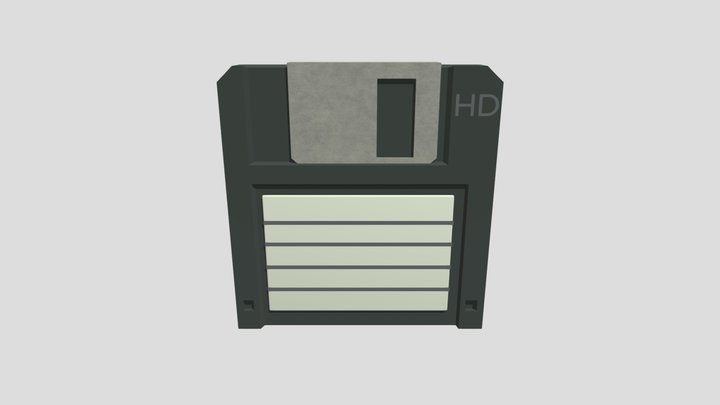Diskette-Disk 3D Model