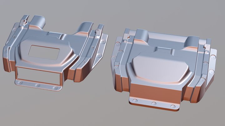 Scan Of Case & CAD Model Of V-form 3D Model