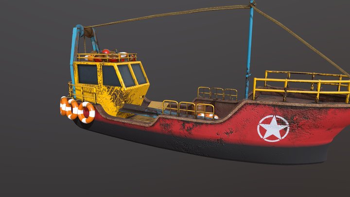fishing boat 3D Model