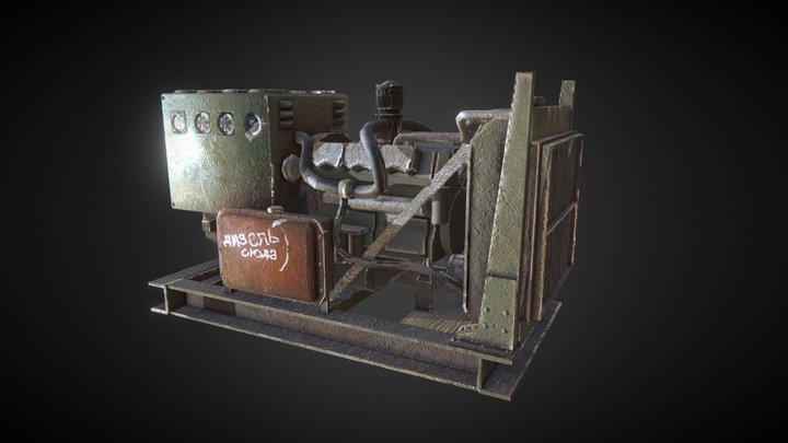 Diesel Generator 3D Model