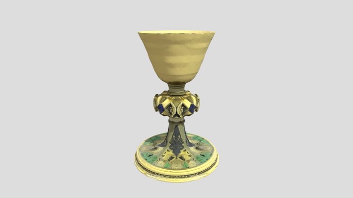 Golden Chalice 3D Model