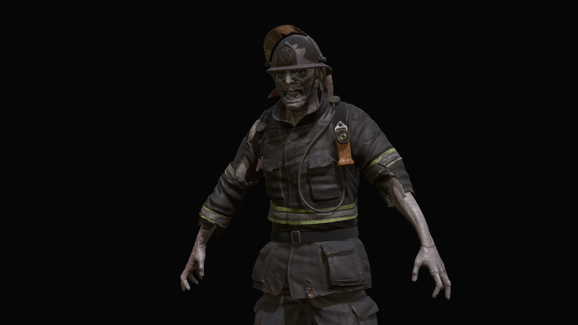 Zombie Firefighter - Buy Royalty Free 3D model by dremorn [1e04264 ...