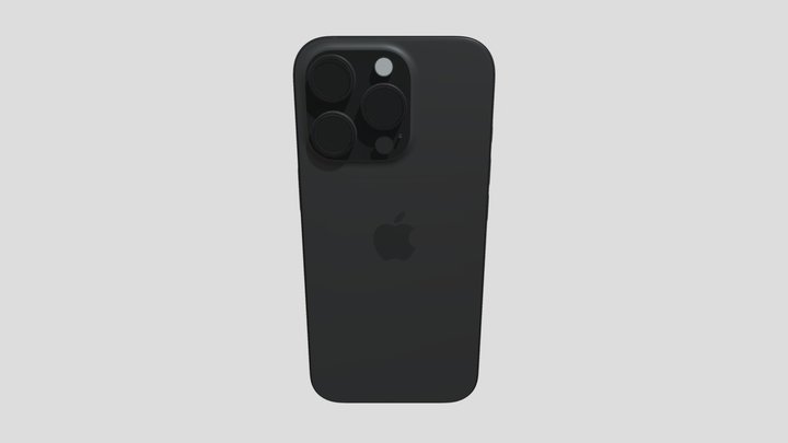 iPhone 16 Pro Black Titanium 3D Model