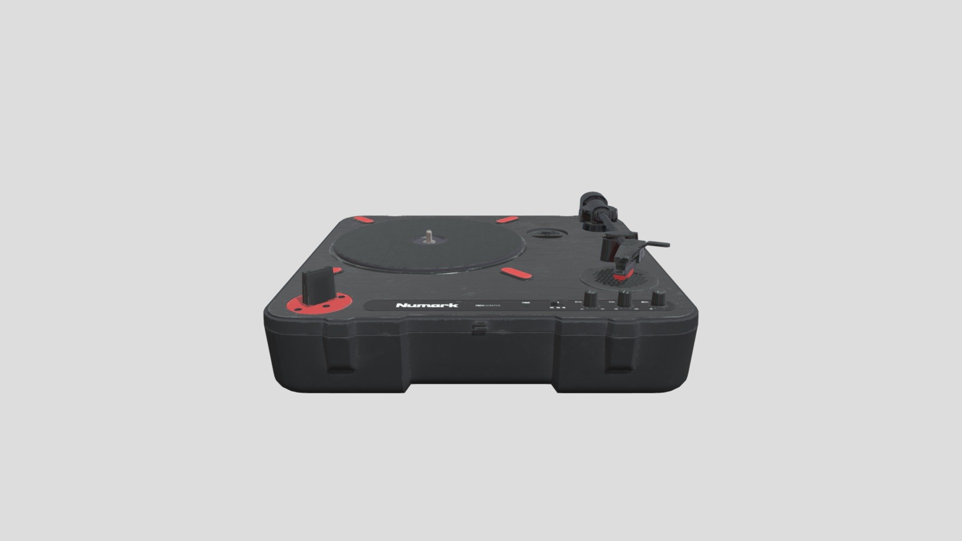 Numark PT01 Scratch Portable DJ Turntable - 3D model by AxelCooper