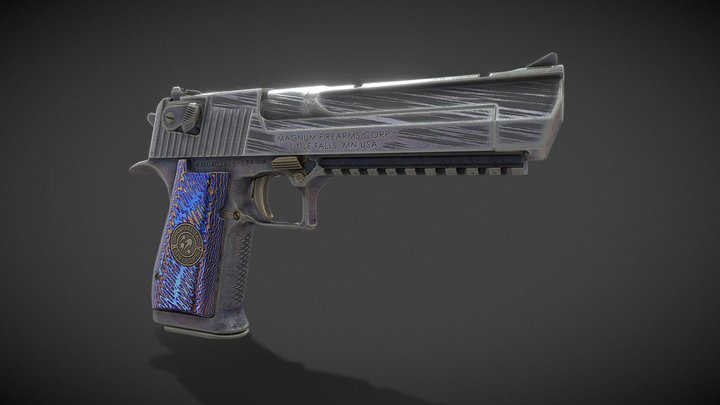 Desert Eagle Shrapnel 3D Model