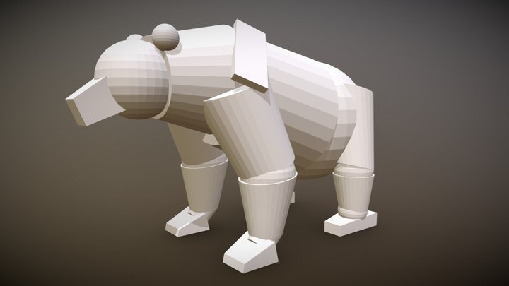 Sculpting Shack: Bear- Block Out 3D Model