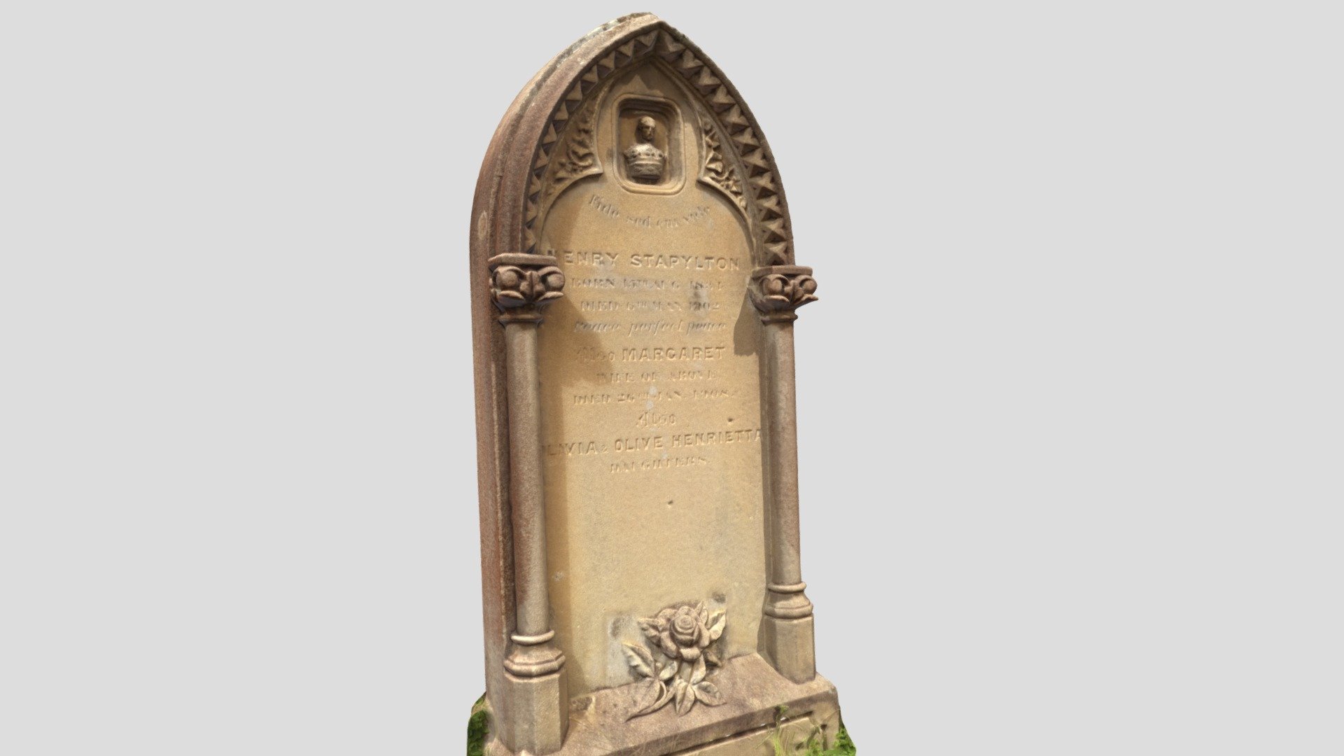Carved headstone - Rookwood Cemetery  Sydney.