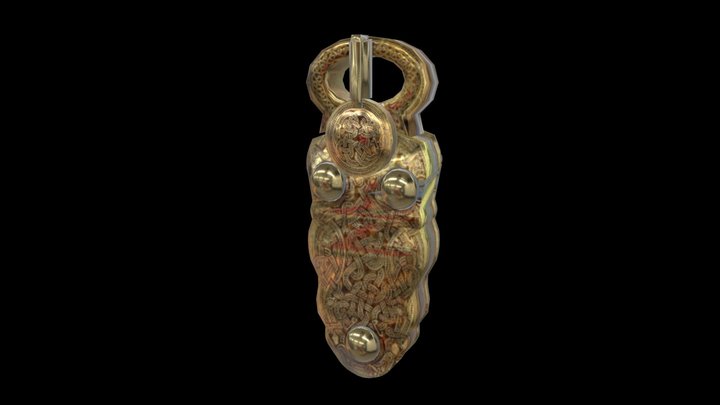 Anglo Saxon Belt Buckle 3D Model