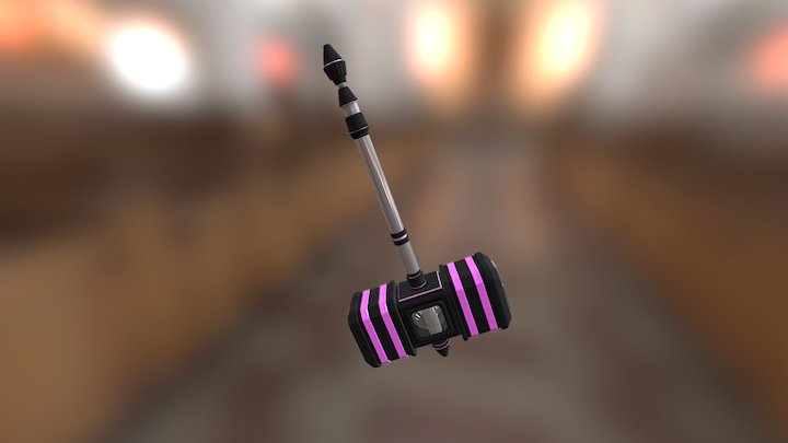 Sci-fi Hammer 3D Model