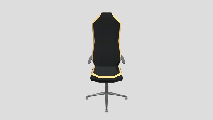 Low-Poly Gaming Chair 3D Model
