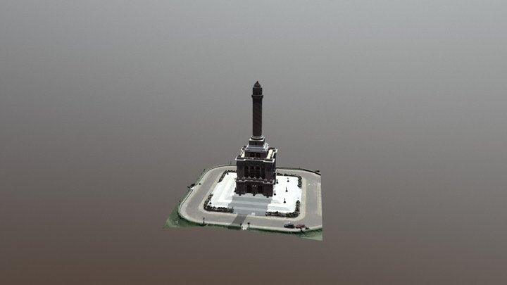 Monumeto Heroes de la Restauracion 3D Model