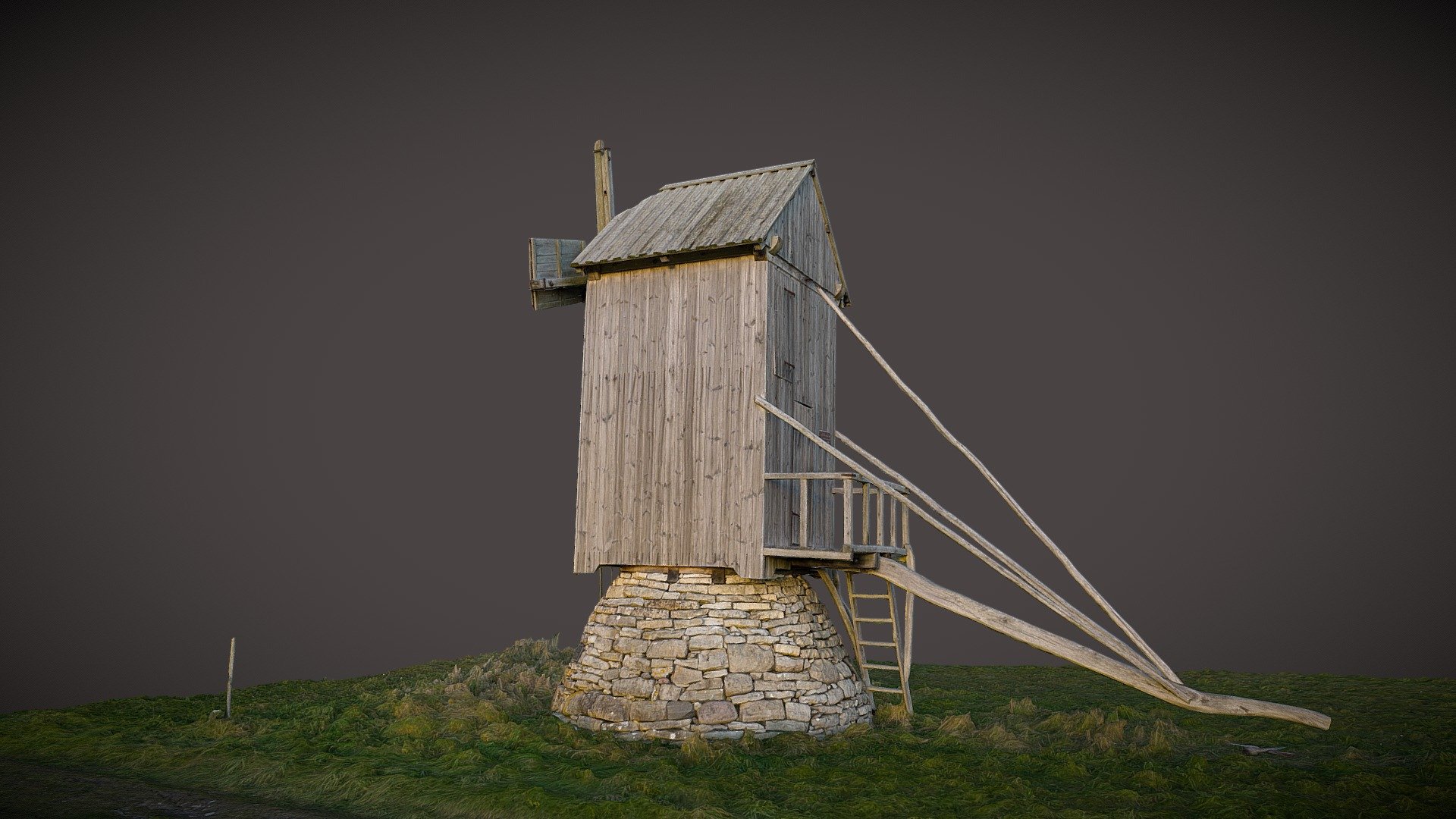 Jõgela Windmill - 3D model by Saulius.Zaura [1e0ba4d] - Sketchfab