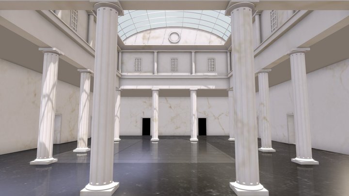 VR Classic Art Gallery Stage Hall 2022 3D Model