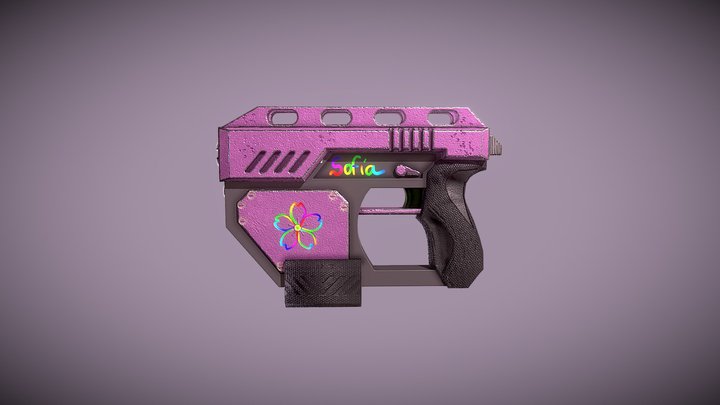 Boolean Weapon Sci-Fi 3D Model