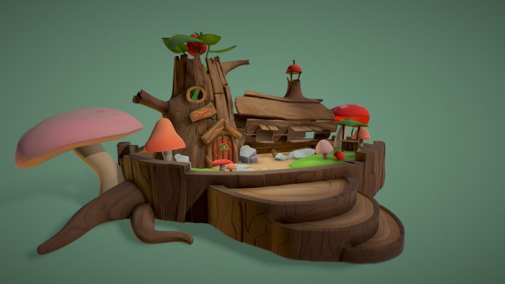 The TreeHouse - DAE - Sculpting 3D Model