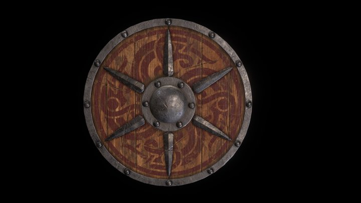 Viking Shield 3D Model