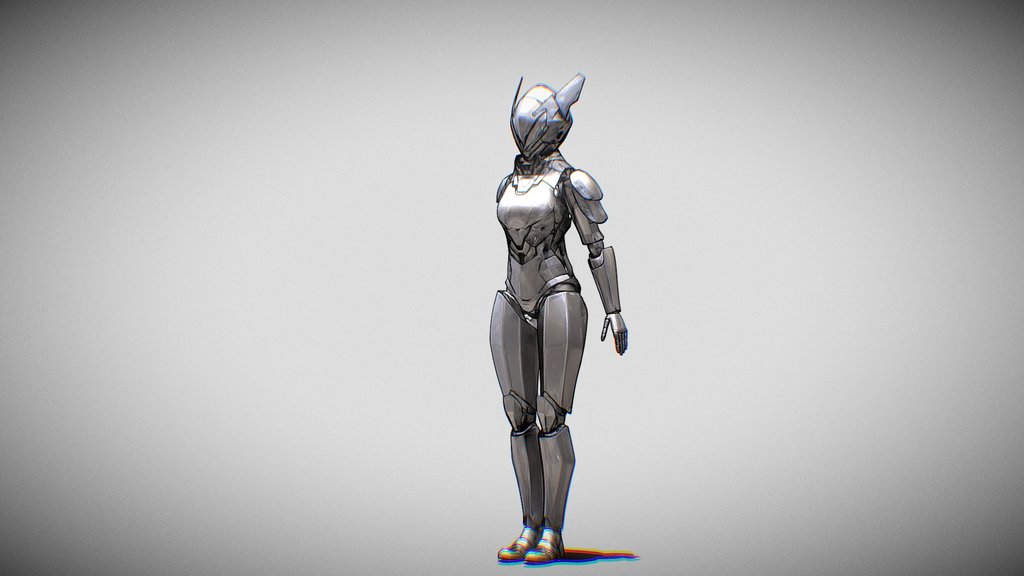 Modular Mecha Doll Neon Mask