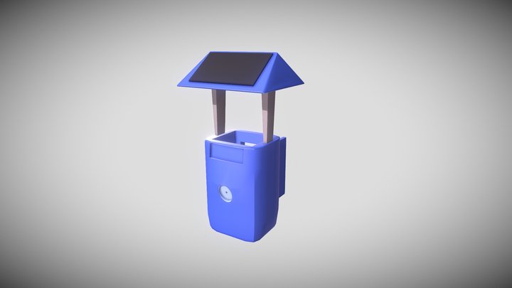 TECH 120 Recycling Bin 3D Model