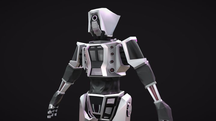 N-1 Cybernetic Sentinel - Sci-Fi Robot Model 3D Model