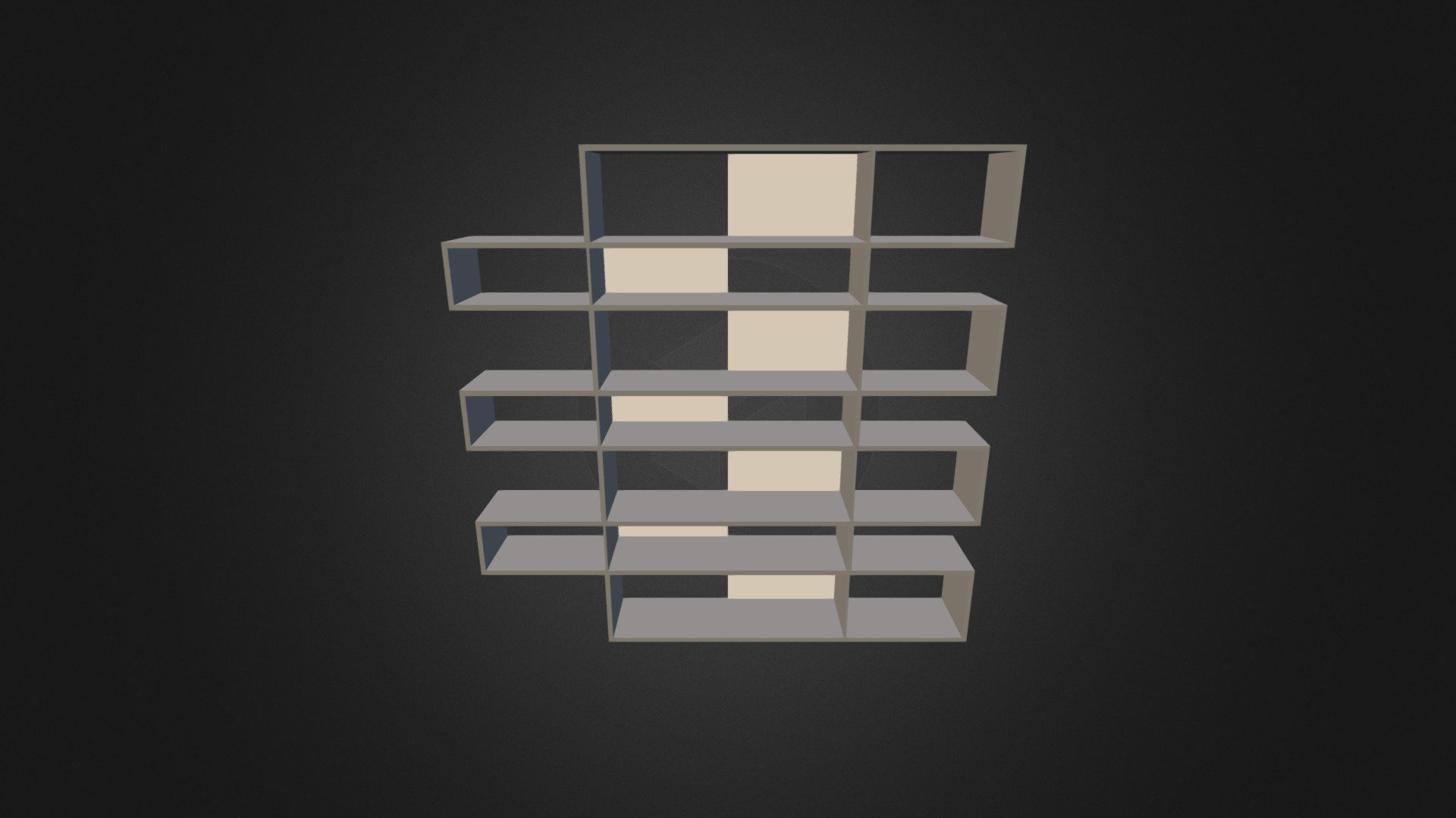 Bookcase 3D-007