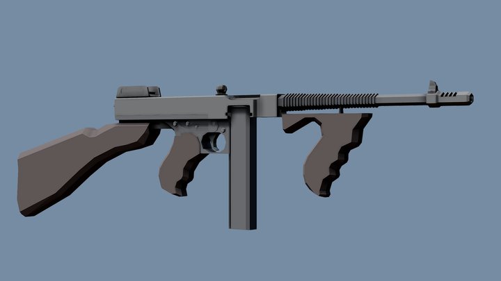 Low-Poly Thompson M1928