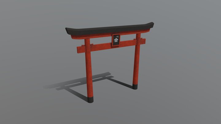 Shrine Gate (Torii) 3D Model
