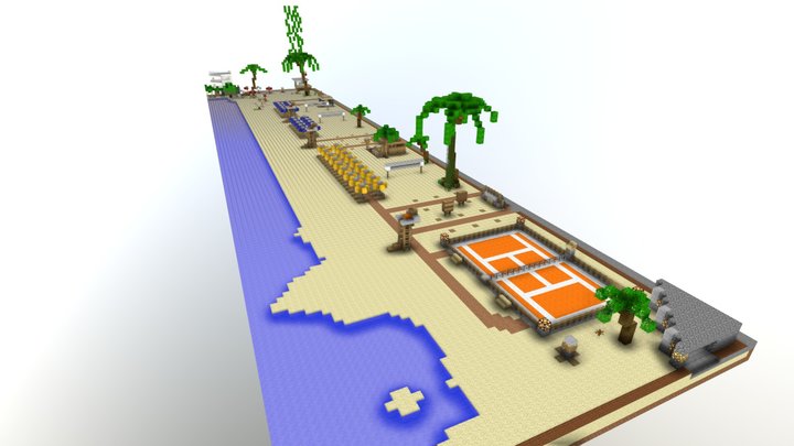 Paradise Beach 3D Model