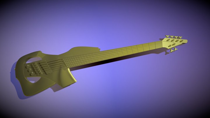 Marabunta 6 String Bass 3D Model