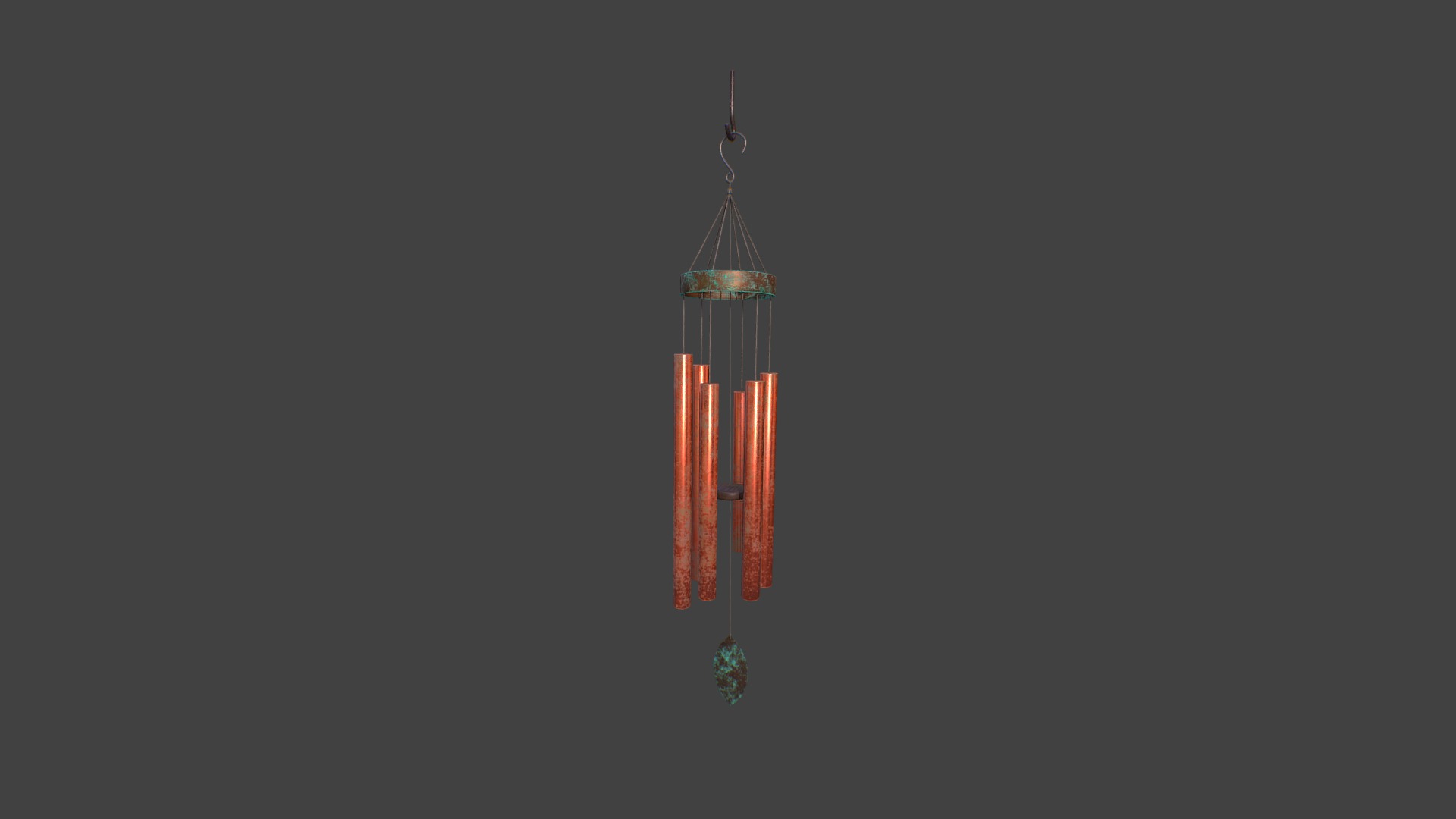 3D model Windchime Animated - This is a 3D model of the Windchime Animated. The 3D model is about a tower with lights.