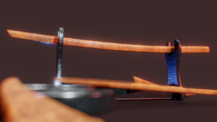 Bokken 3D Model