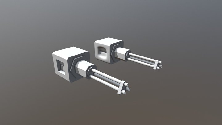 Gatling Gun [WIP] 3D Model